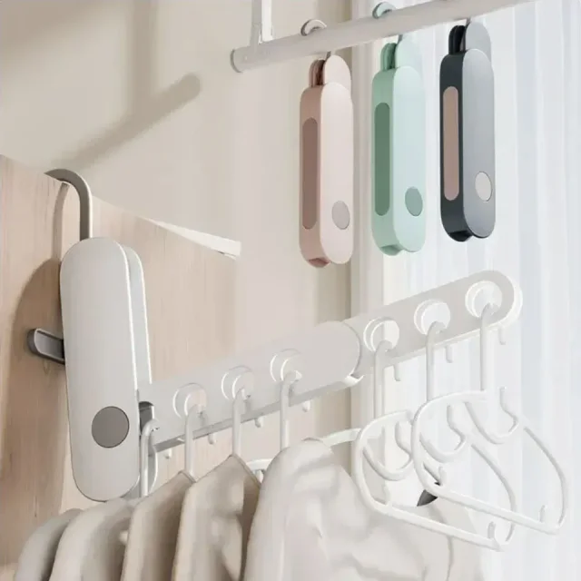Seven-Slot Foldaway Travel Hanger
